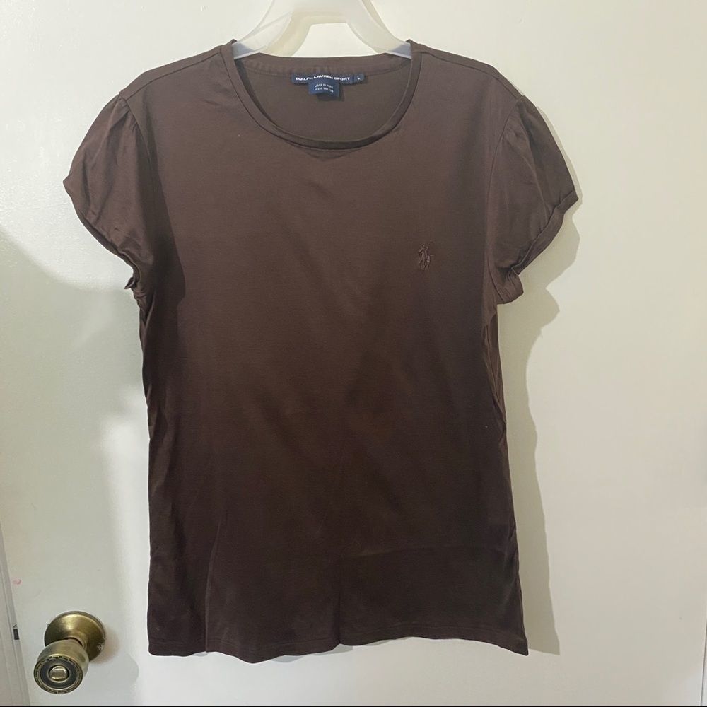 Ralph Lauren Sport Brown Short-Sleeve Tees size S